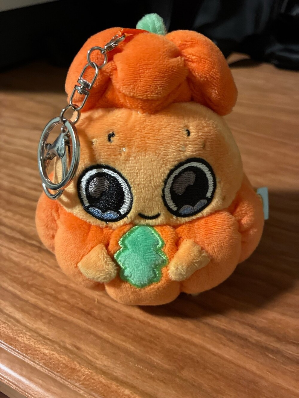 Sad Nuggies Plush Pumpkin Keychain